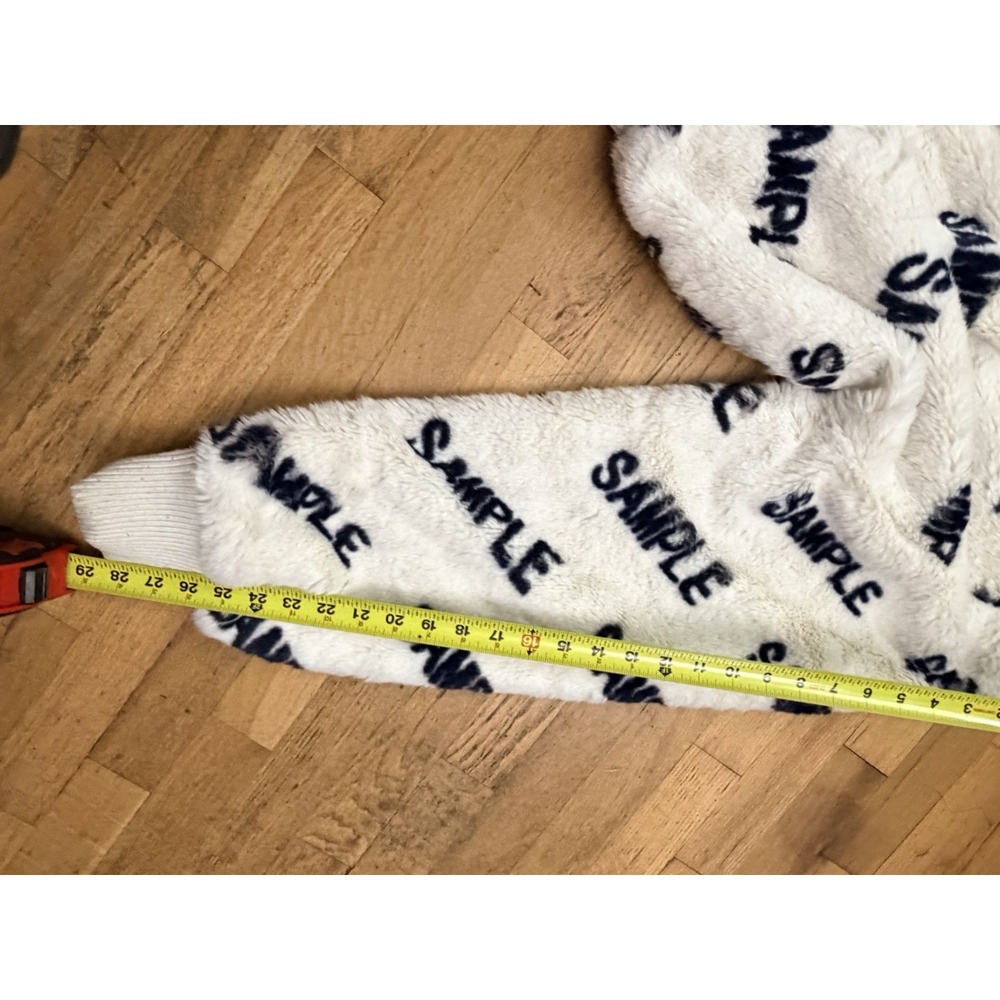 RARE Prototype SMFK Sample Fur Jacket All Over Print Zip Streetwear Collectable - Picture 10 of 16